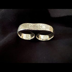 Digby & Iona - Black Spot Two Finger - Oxidized Sterling Silver